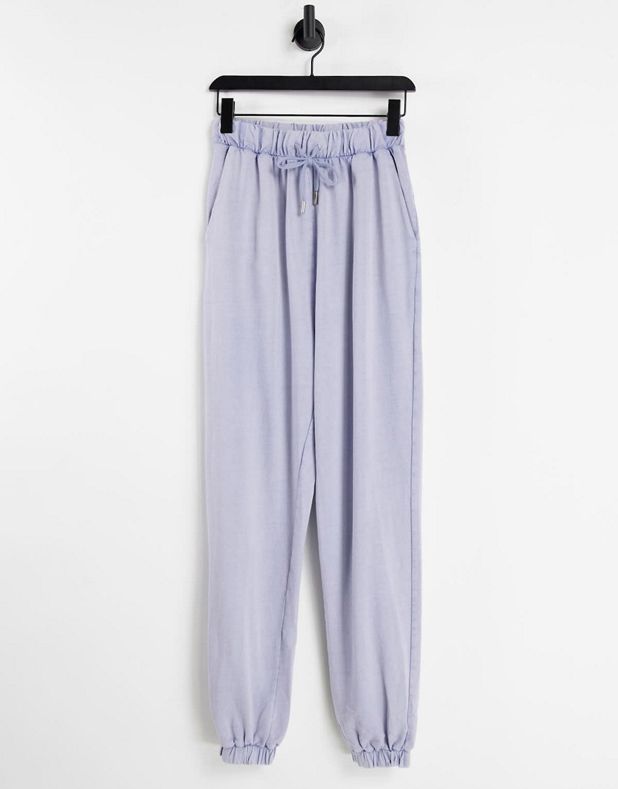 ASOS DESIGN Hourglass oversized sweatpants in washed blue-Blues