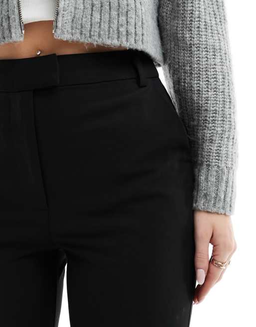 ASOS DESIGN Hourglass - Pantaloni sartoriali slim dritti neri alla caviglia, 5 di 5