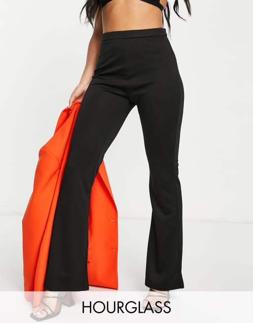 ASOS DESIGN Hourglass legging with side slit in black