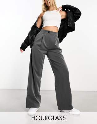 Asos Design Relaxed Dad Pants In Gray In Gray