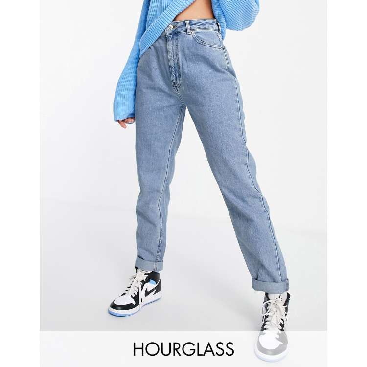 billig Kan ikke læse eller skrive Nu ASOS DESIGN Hourglass relaxed mom jeans in light blue | ASOS