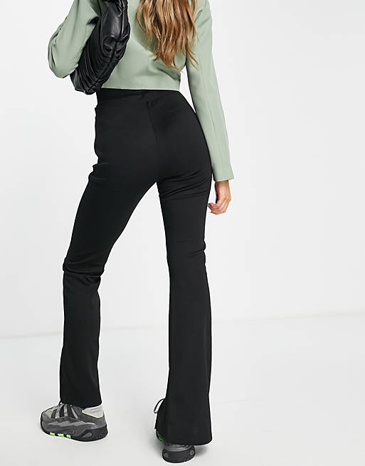 Dames Kleding voor voor Broeken pantalons en chinos voor Skinny broeken Skinny-fit Broek Met Hoge Taille in het Groen ASOS Synthetisch Hourglass 