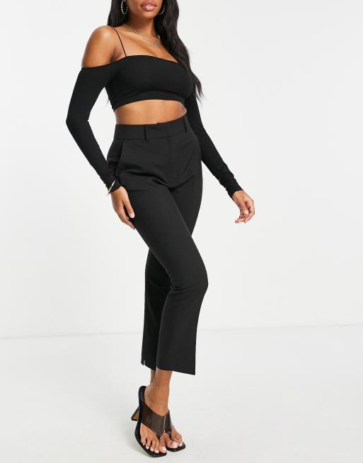 ASOS DESIGN Tall hourglass chino pants in black