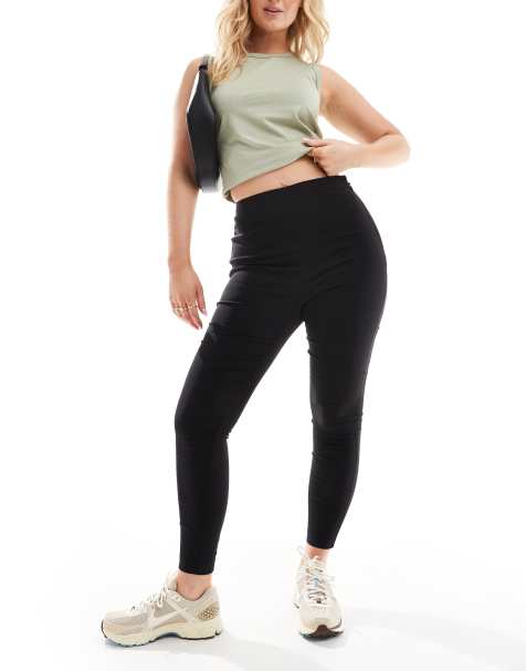 ASOS DESIGN Hourglass – Svarta figursydda byxor med extra smal passform och hög midja - view 1