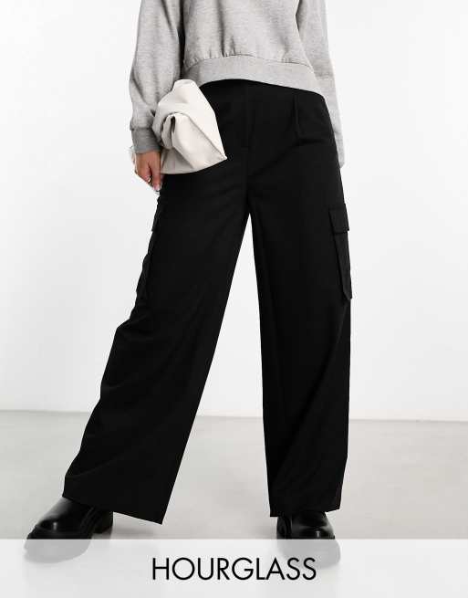 High Waisted Tailored Cargo Pants