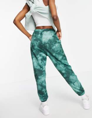 tie dye green joggers