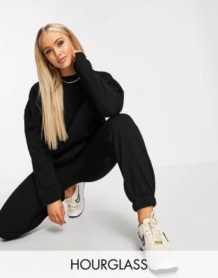 asos black tracksuit