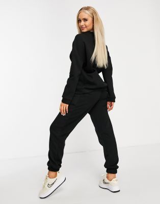 asos black tracksuit