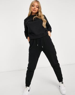 ladies black nike tracksuit bottoms