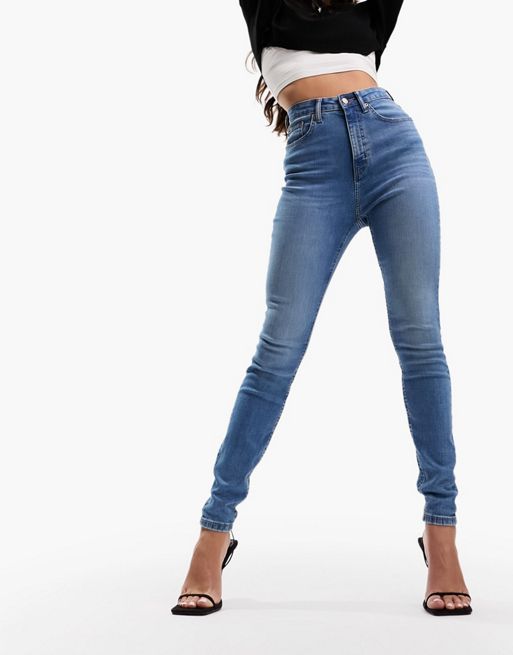 FhyzicsShops DESIGN Hourglass - Ultieme skinny jeans in middenblauw