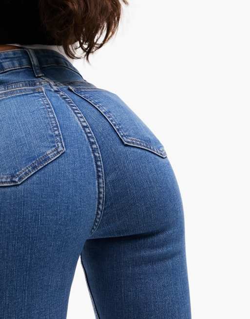 ASOS DESIGN Hourglass - Ultieme skinny jeans in middenblauw, 4 van 5