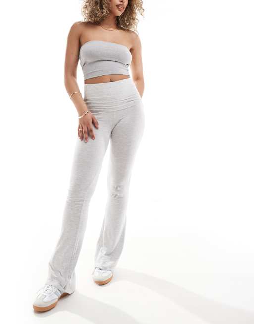 ASOS DESIGN Hourglass - Ultimate - Bandeau crop top in gemêleerd grijs, 2 van 4