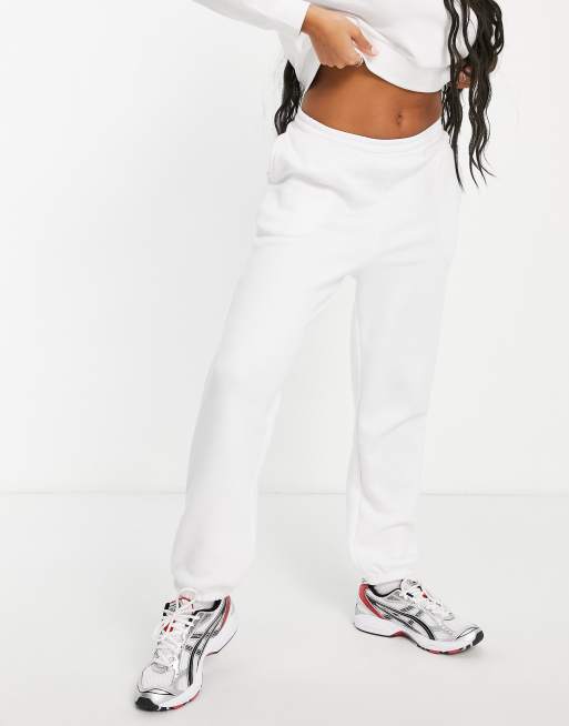 Asos white joggers on sale