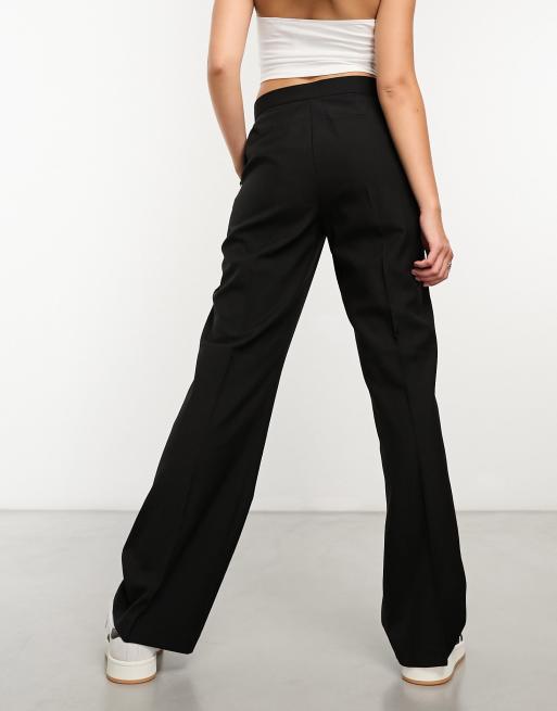 ASOS DESIGN Hourglass ultimate straight leg pants in black