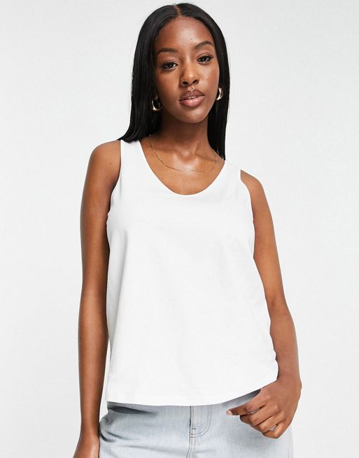 ASOS DESIGN Hourglass ultimate tank top with scoop neck in cotton