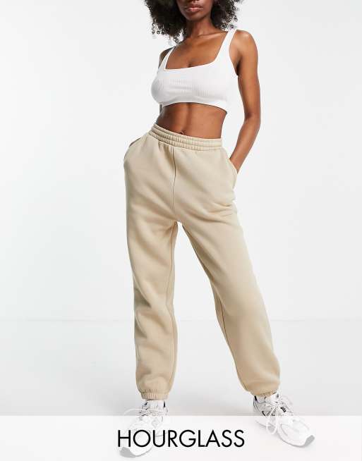 ASOS DESIGN Hourglass ultimate trackies in neutral