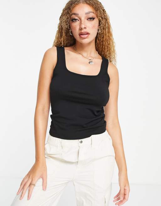 Asos black best sale vest top