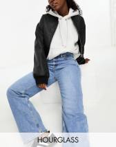 Pull&Bear mid rise wide leg jeans in dirty wash blue | ASOS Pull&Bear mid rise wide leg jeans in dirty wash blue | ASOS
