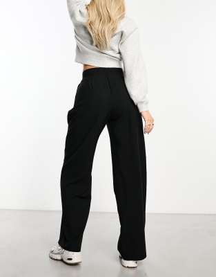 ASOS DESIGN Hourglass slim ankle length pants in black