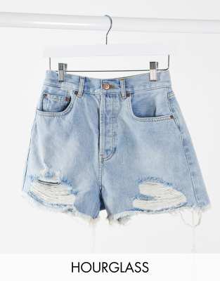 asos blue ripped jeans