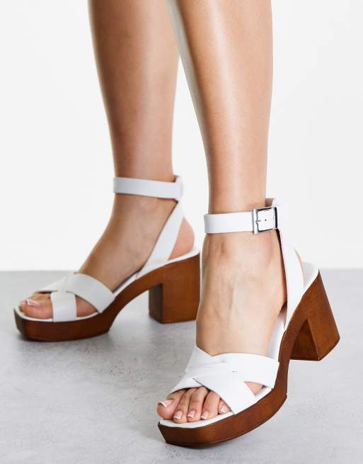 Asos best sale white sandals