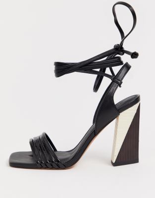 asos block heel sandals