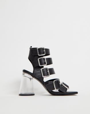 asos clear sandals