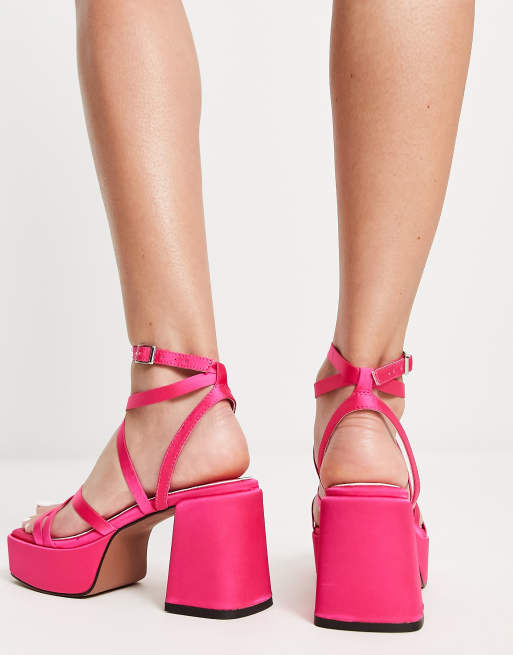 Asos pink sandals online