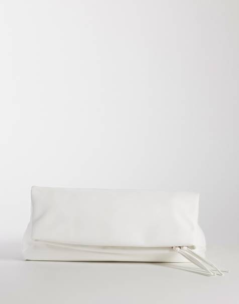 ASOS DESIGN - Hvid aflang clutch-taske - view 1