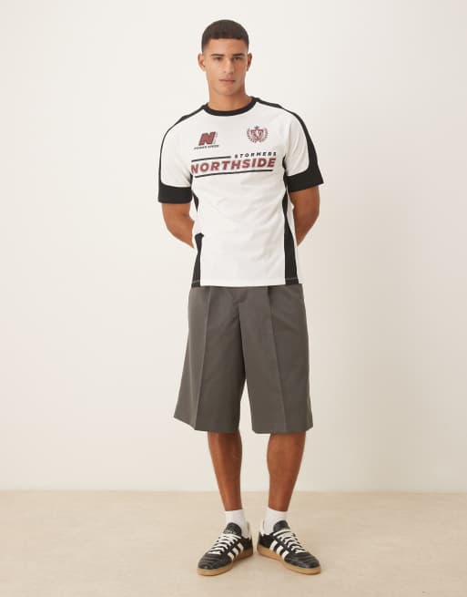 ASOS DESIGN - Hvid afslappet T-shirt med sportsgrafik, 2 af 5