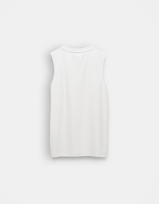 ASOS DESIGN - Hvid afslappet tanktop med blomstergrafik i superkraftig ribstrik, 7 af 7