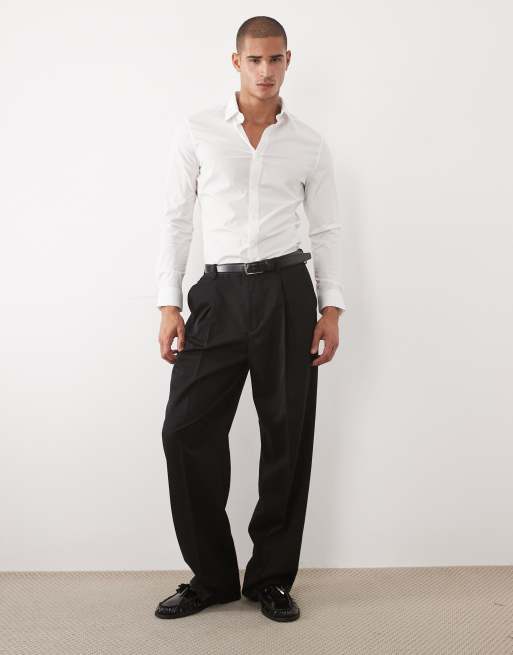 ASOS DESIGN - Hvid arbejdsskjorte i skinny fir med stretch, 3 af 5
