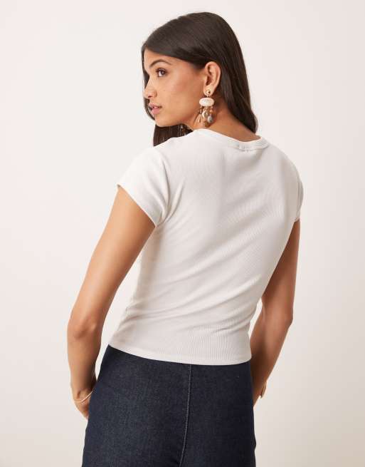 ASOS DESIGN - Hvid baby-T-shirt med 'Negroni'-cocktailprint, 4 af 4