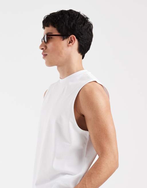 ASOS DESIGN - Hvid kraftig oversized tanltop i firkantet pasform, 4 af 5