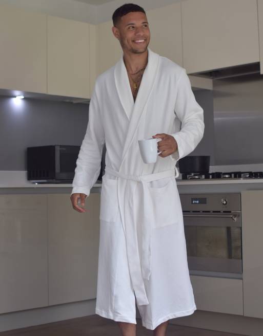 ASOS DESIGN - hvid lounge-badekåbe