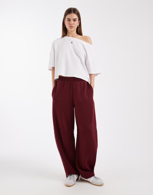 ASOS DESIGN - Hvid offshoulder-T-shirt med firkantet pasform og vaffeltekstur, 2 af 4