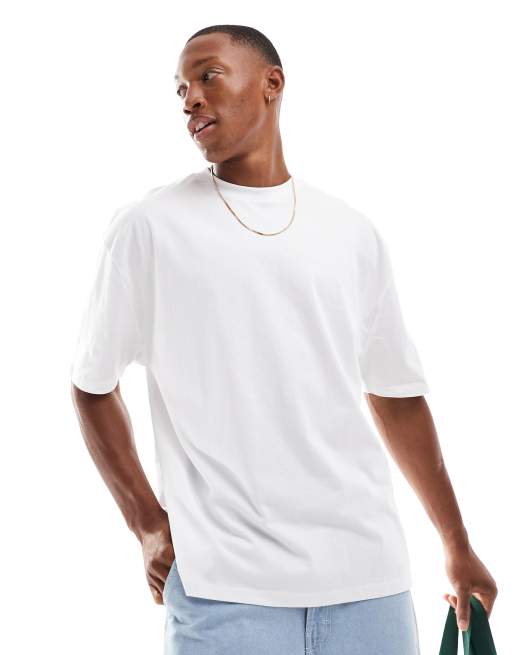 ASOS DESIGN - Hvid og oversized T-shirt med grøntsagsprint på ryggen, 2 af 4