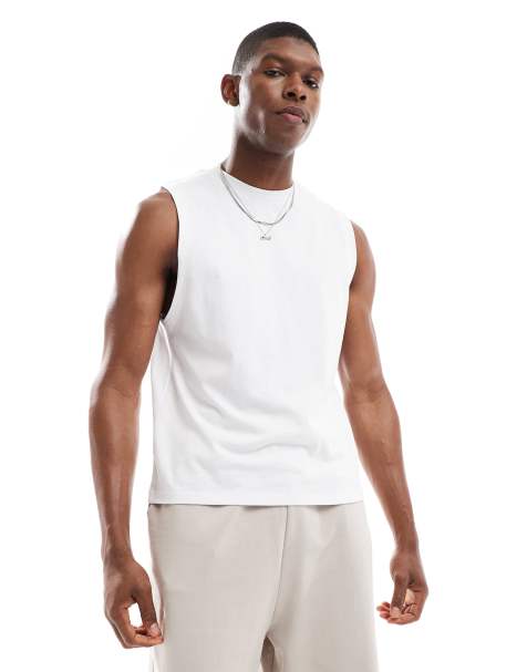 ASOS DESIGN - Hvid overdel med firkantet pasform - view 1