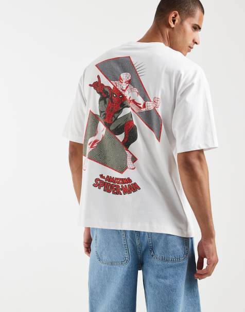 ASOS DESIGN - Hvid oversized T-shirt med 'Amazing Spiderman'-print - view 1