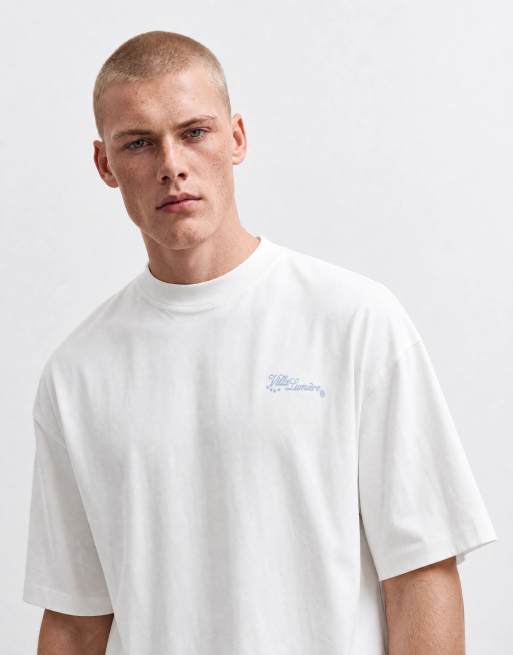 ASOS DESIGN - Hvid oversized T-shirt med broderet vingrafik, 10 af 10