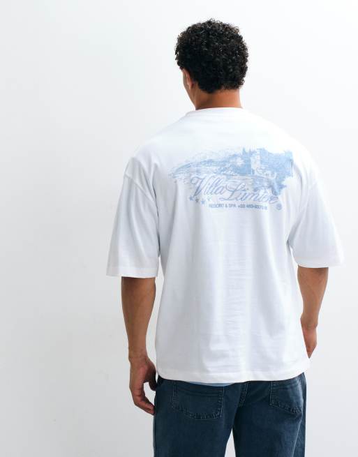ASOS DESIGN - Hvid oversized T-shirt med broderet vingrafik, 4 af 10