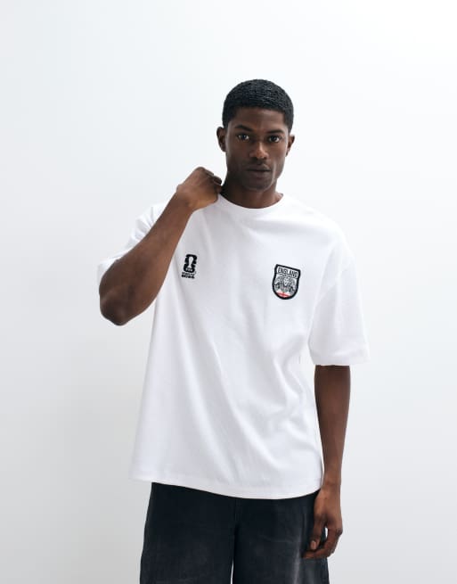 ASOS DESIGN - Hvid oversized T-shirt med "FIFA World Cup England"-print, 3 af 5