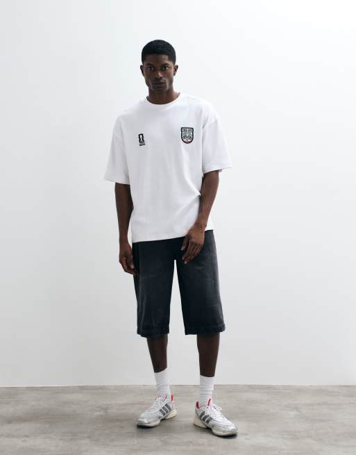 ASOS DESIGN - Hvid oversized T-shirt med "FIFA World Cup England"-print, 4 af 5