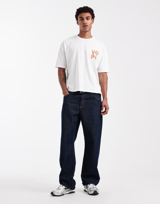 ASOS DESIGN - Hvid oversized T-shirt med firkantet pasform og padel-print, 2 af 5