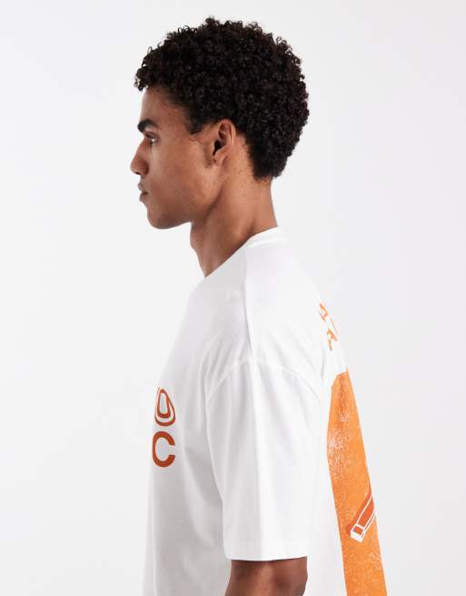 ASOS DESIGN - Hvid oversized T-shirt med firkantet pasform og padel-print, 4 af 5