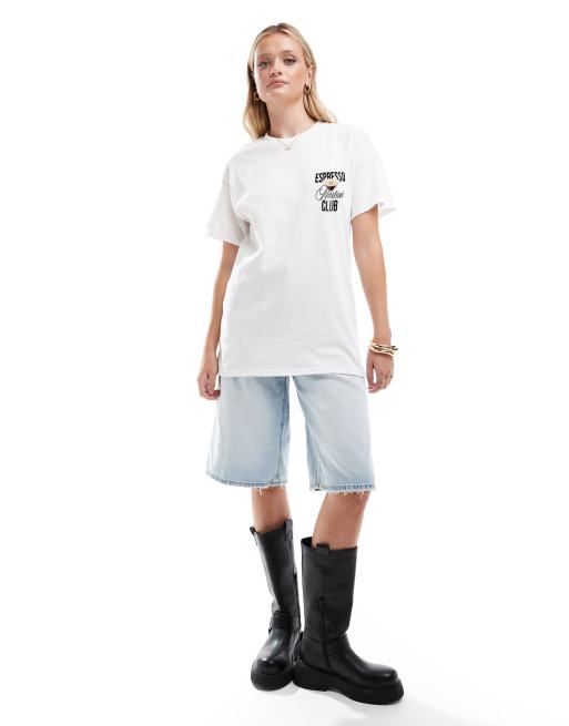 ASOS DESIGN - Hvid oversized T-shirt med grafisk 'Espresso Martini Club'-print, 3 af 3