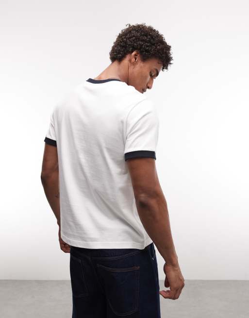 ASOS DESIGN - Hvid oversized T-shirt med landskabsprint foran i firkantet regular-pasdorm, 3 af 5