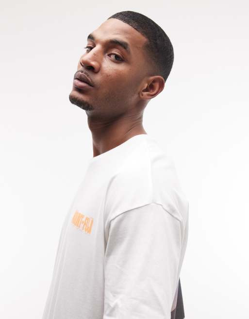 ASOS DESIGN - Hvid oversized T-shirt med 'Mount Fuji'-grafik i firkantet pasform, 5 af 5