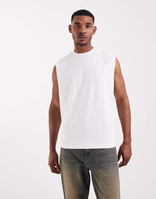 ASOS DESIGN - Hvid oversized T-shirt med palmegrafik, 5 af 5