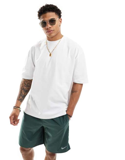 ASOS DESIGN - Hvid oversized T-shirt med racerprint på ryggen, 3 af 4